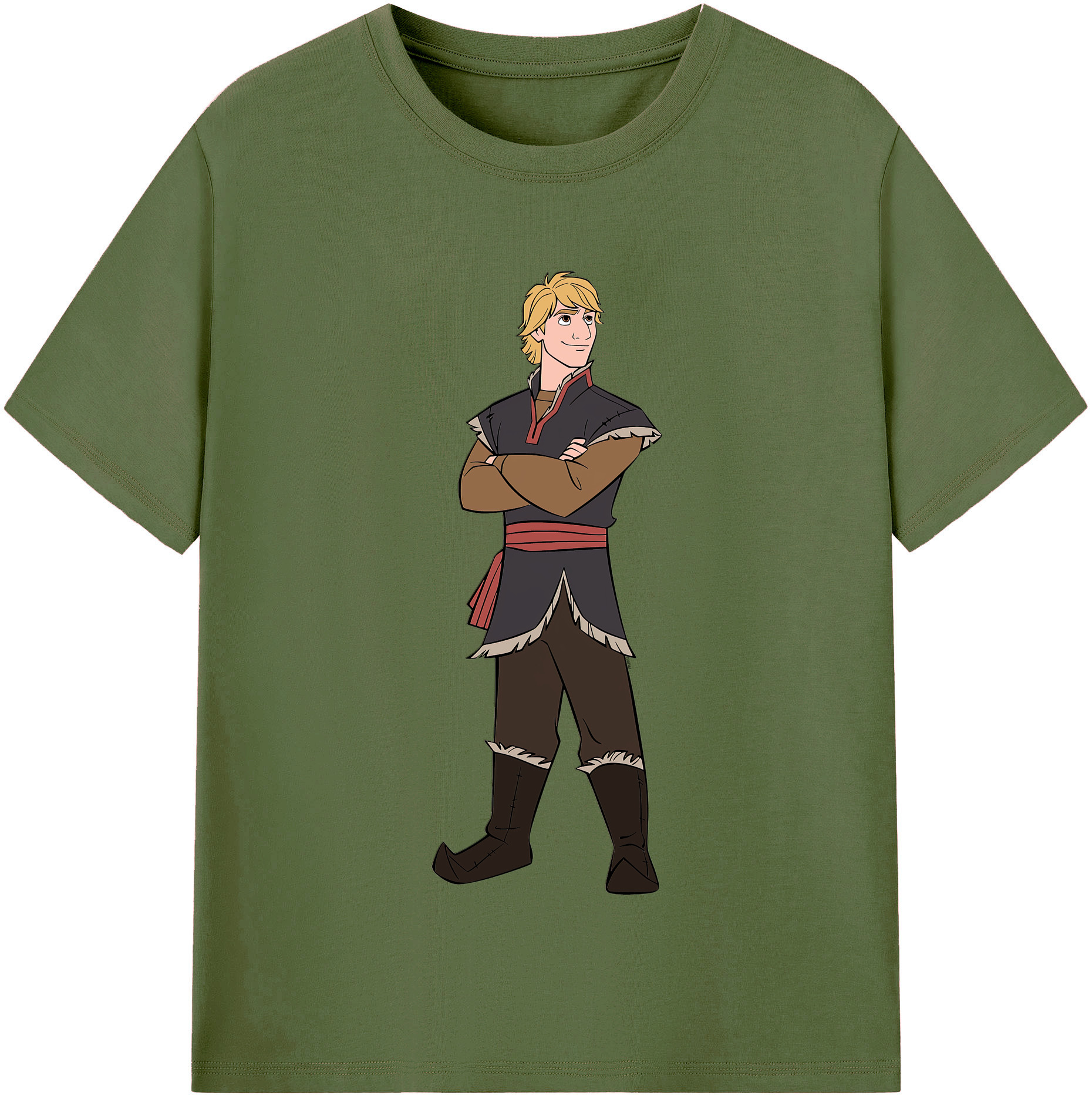 （画像用） アナと雪の女王 アンナ エルサ Frozen Anna Elsa 綿100％半袖Tシャツ（フロントプリント）